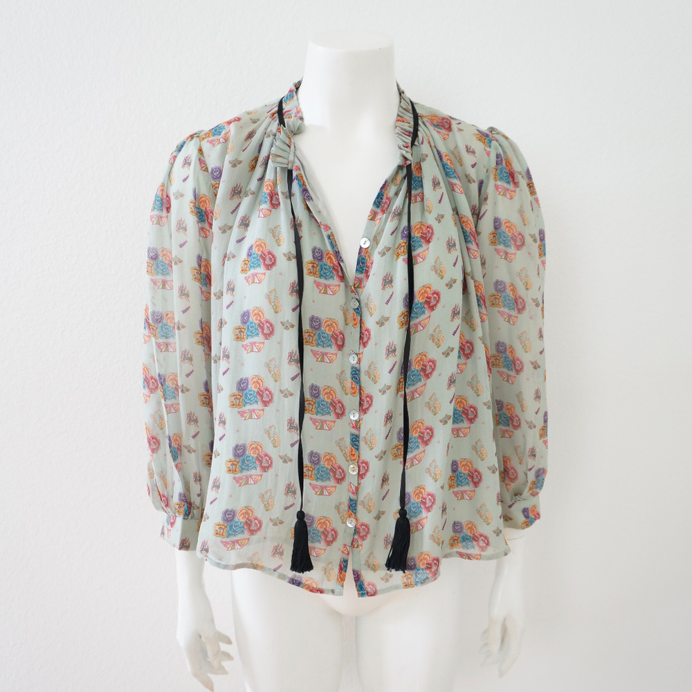 Carolina K Silk Chiffon Blouse